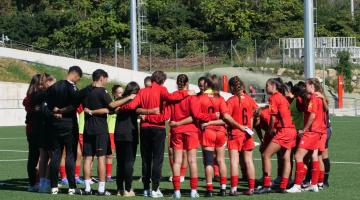 El equipo haciendo piña